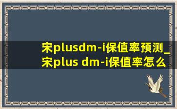 宋plusdm-i保值率预测_宋plus dm-i保值率怎么样